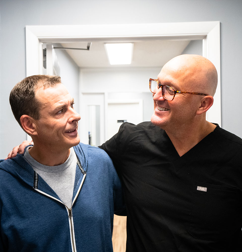 doctor smiling at patient